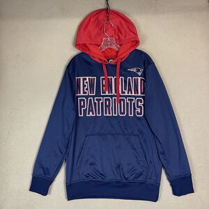 Hands‎ High Hoodie Mens Medium Blue New England Patriots NFL Pullover Sweatshirt